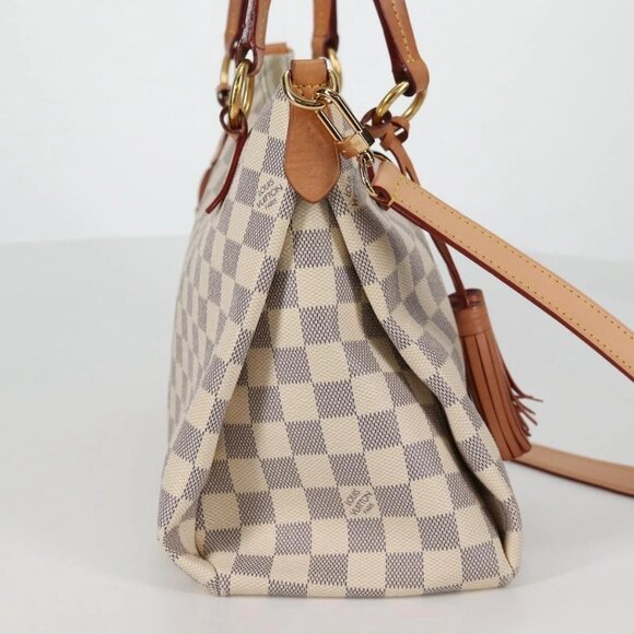 LOUIS VUITTON Damier Azur Lymington Tote Bag 2way N40022 LV Auth 135294M - Picture 6 of 16